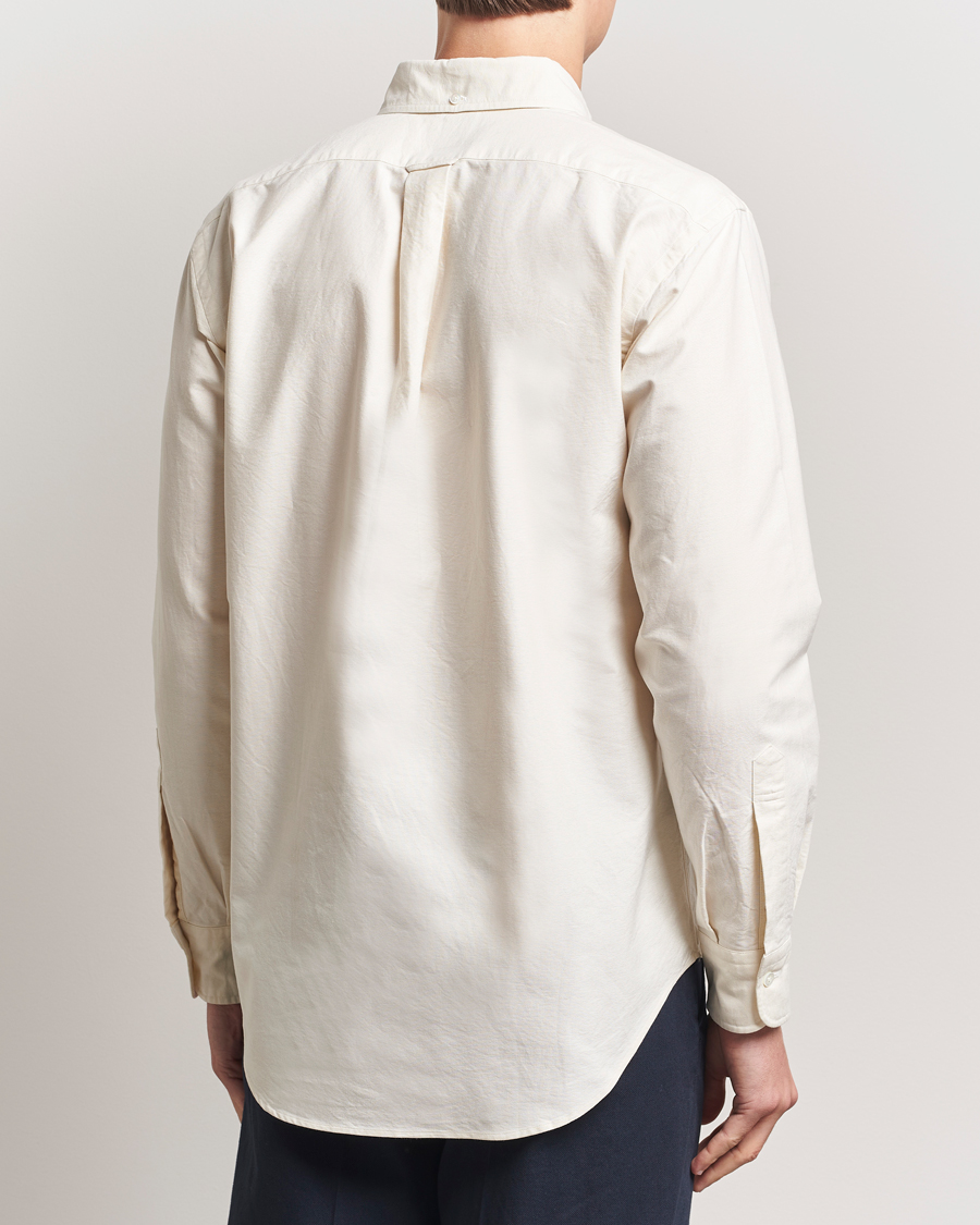 Homme | Chemises | Kamakura Shirts | Vintage Ivy Oxford Button Down Shirt Beige