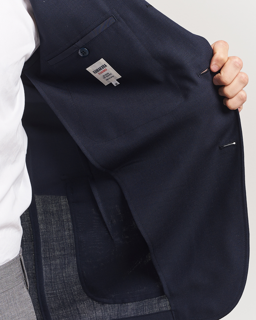 Homme | Blazers | Kamakura Shirts | Unconstructed Ivy Blazer Navy