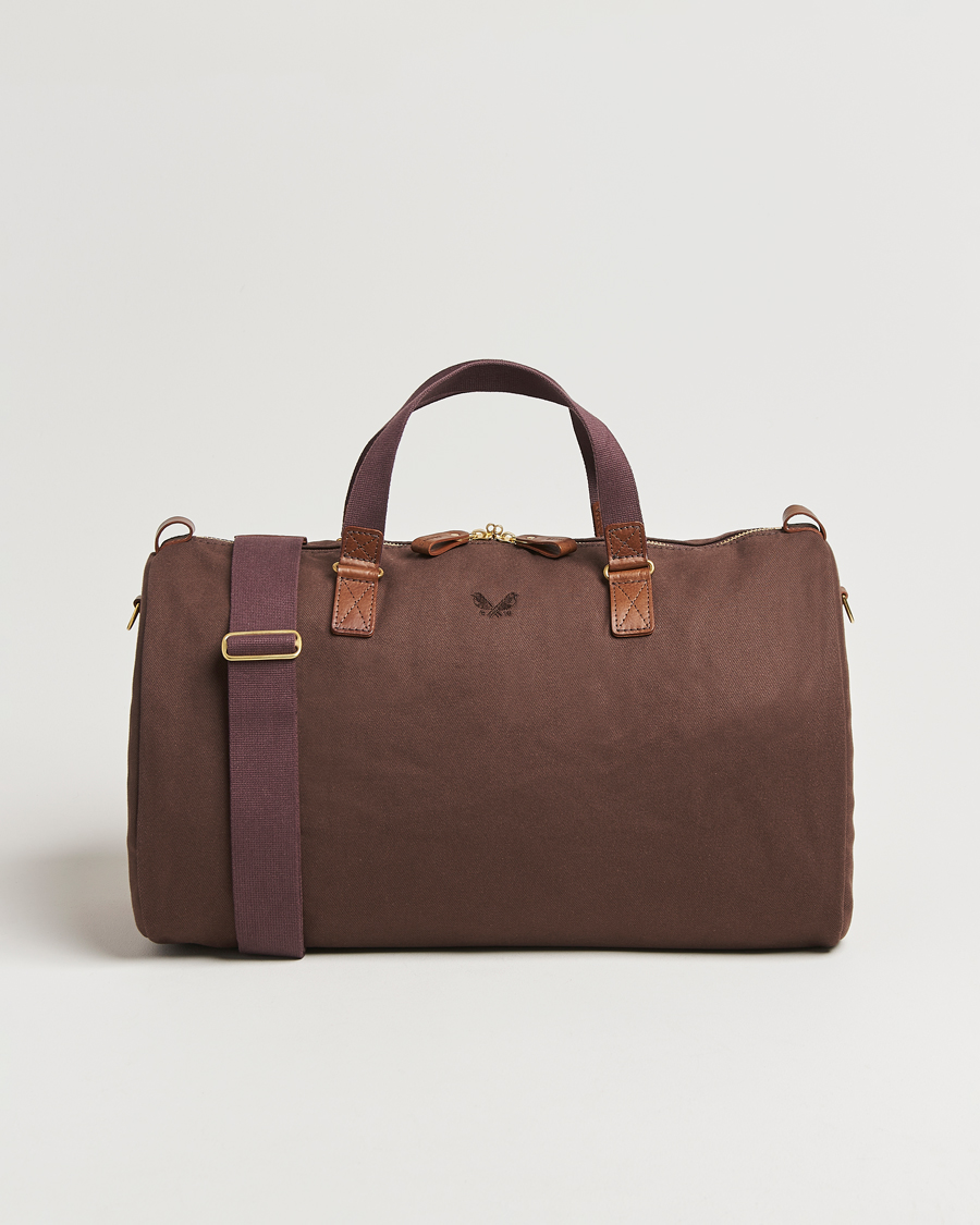 Homme | Sacs | Bennett Winch | Canvas Suit Carrier Holdall Chocolate