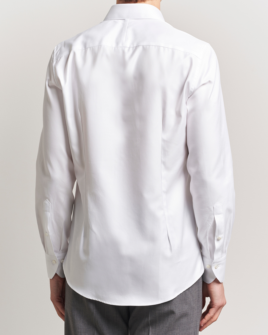 Homme | Chemises | Stenströms | 1899 Slim Cotton Twill Shirt White