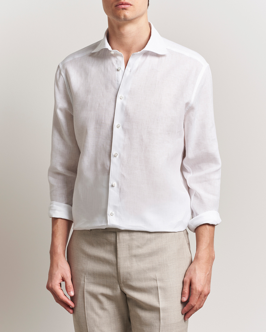 Homme | Chemises | Stenströms | 1899 Linen Shirt White