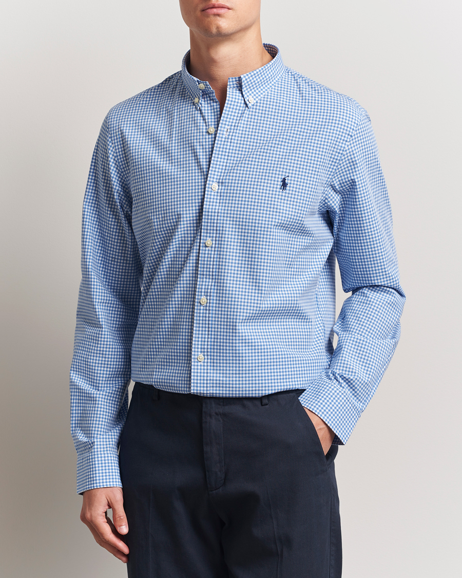Homme | Chemises | Polo Ralph Lauren | Slim Fit Poplin Shirt Blue/Check