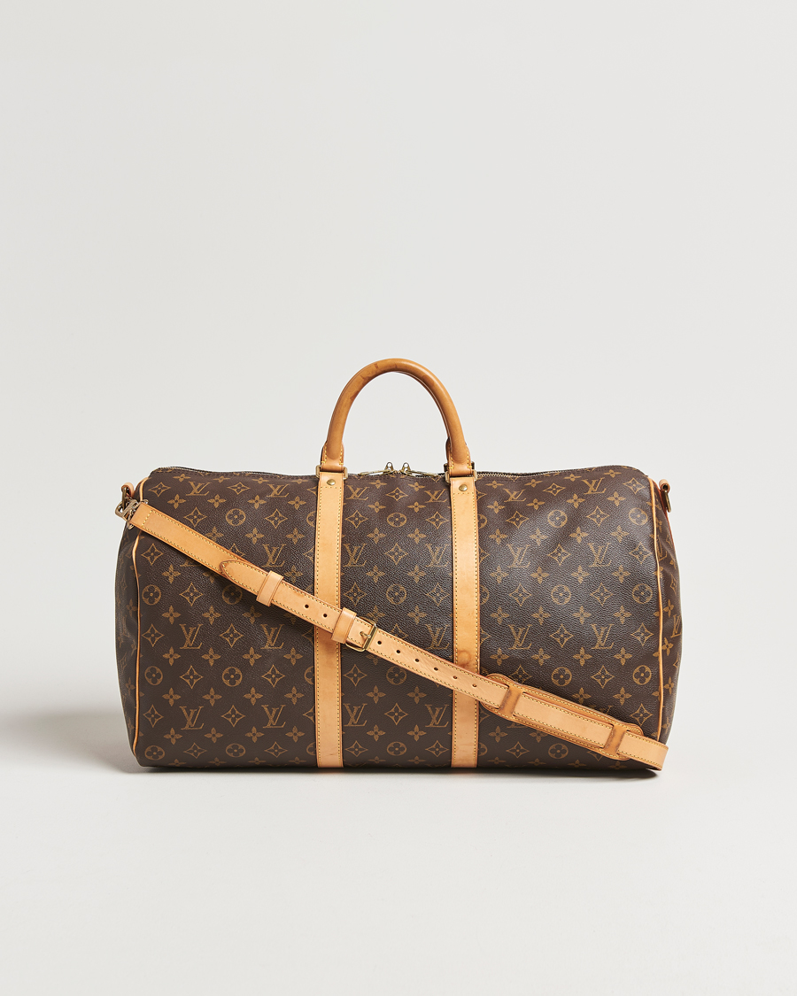 Homme | Louis Vuitton Pre-Owned Keepall Bandoulière 50 Monogram | Louis Vuitton Pre-Owned | Keepall Bandoulière 50 Monogram