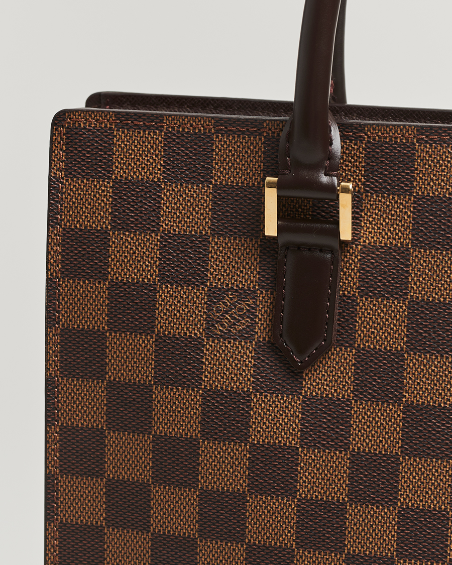 Homme | Louis Vuitton Pre-Owned Venice Sac Plat Bag Damier Ebene | Louis Vuitton Pre-Owned | Venice Sac Plat Bag Damier Ebene