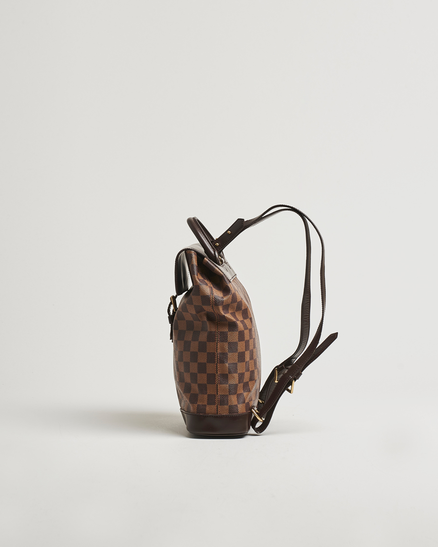 Homme | Louis Vuitton Pre-Owned Soho Backpack Damier Ebene | Louis Vuitton Pre-Owned | Soho Backpack Damier Ebene