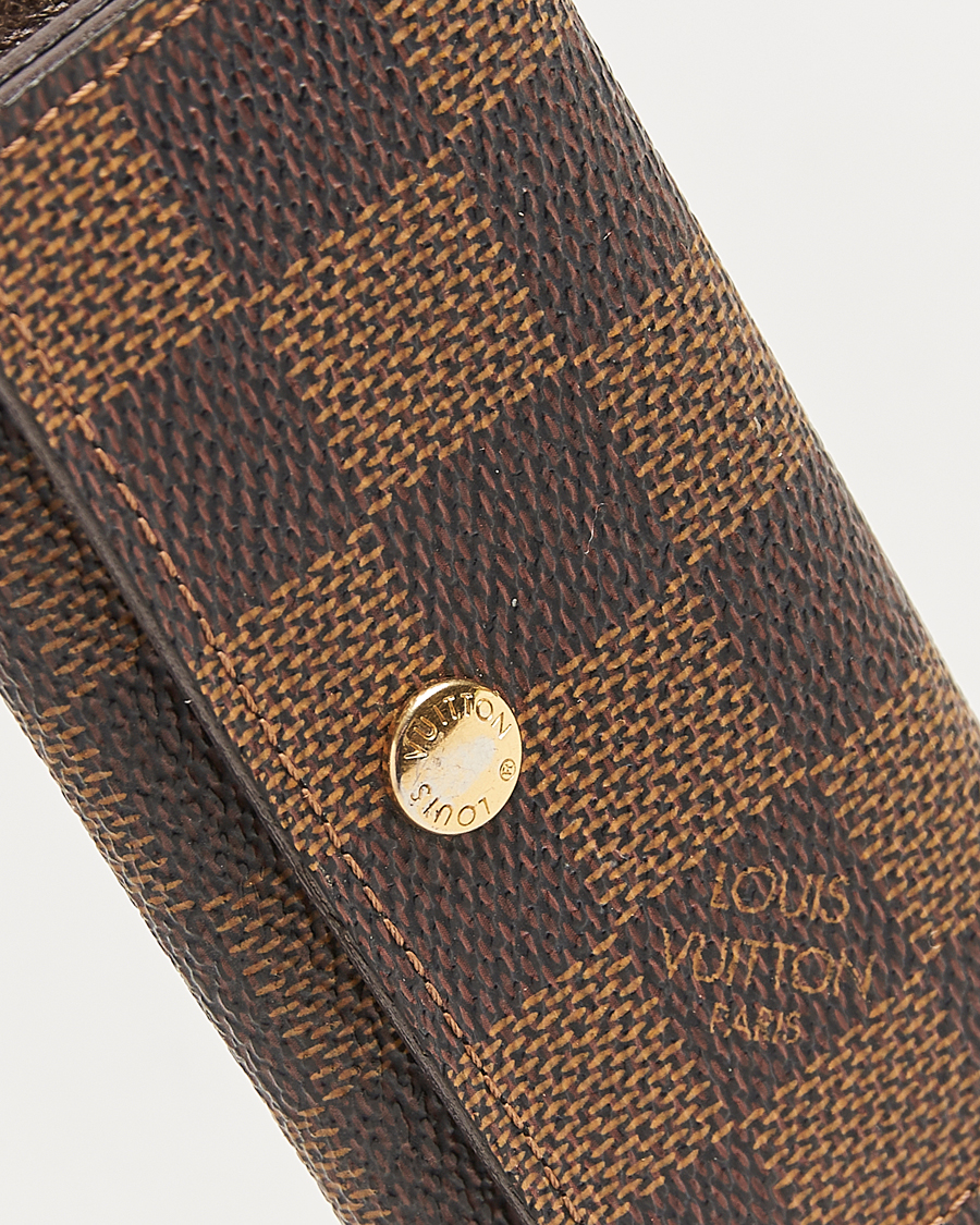 Homme | Louis Vuitton Pre-Owned Key Holder Damier Ebene  | Louis Vuitton Pre-Owned | Key Holder Damier Ebene 