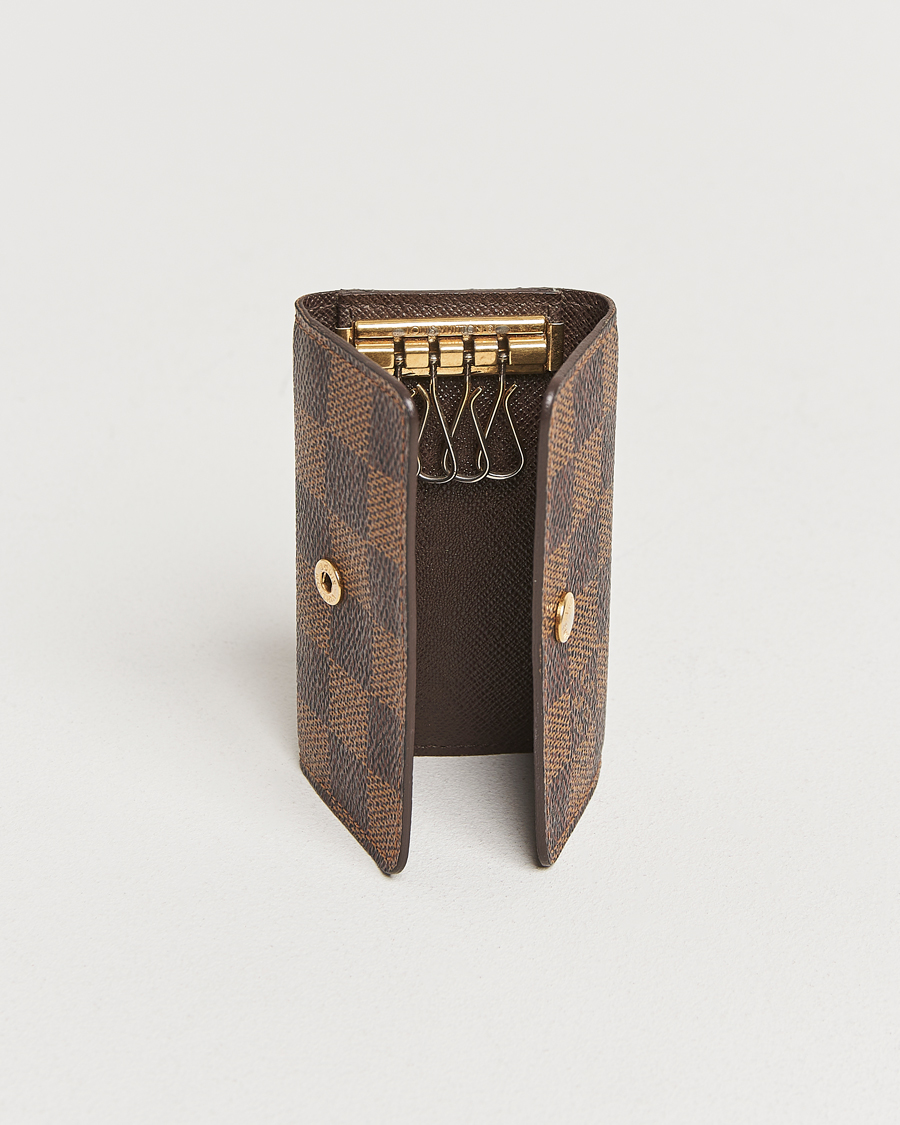 Homme | Louis Vuitton Pre-Owned Key Holder Damier Ebene  | Louis Vuitton Pre-Owned | Key Holder Damier Ebene 