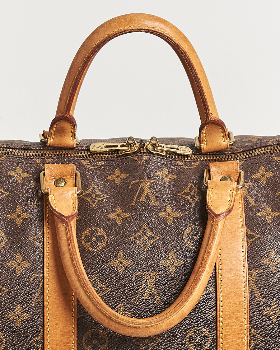 Homme | Louis Vuitton Pre-Owned Keepall Bandoulière 55 Monogram | Louis Vuitton Pre-Owned | Keepall Bandoulière 55 Monogram