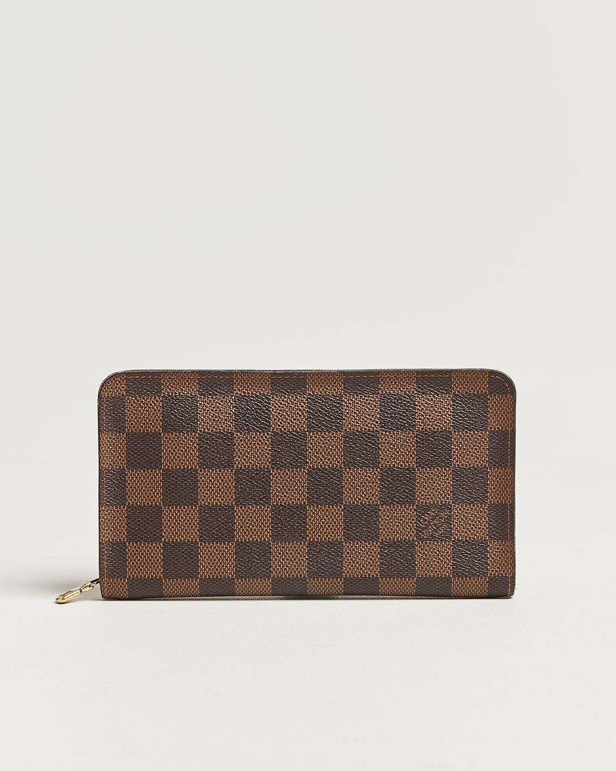 Homme | Louis Vuitton Pre-Owned Porte Monnaie Zippy Wallet Damier Ebene | Louis Vuitton Pre-Owned | Porte Monnaie Zippy Wallet Damier Ebene