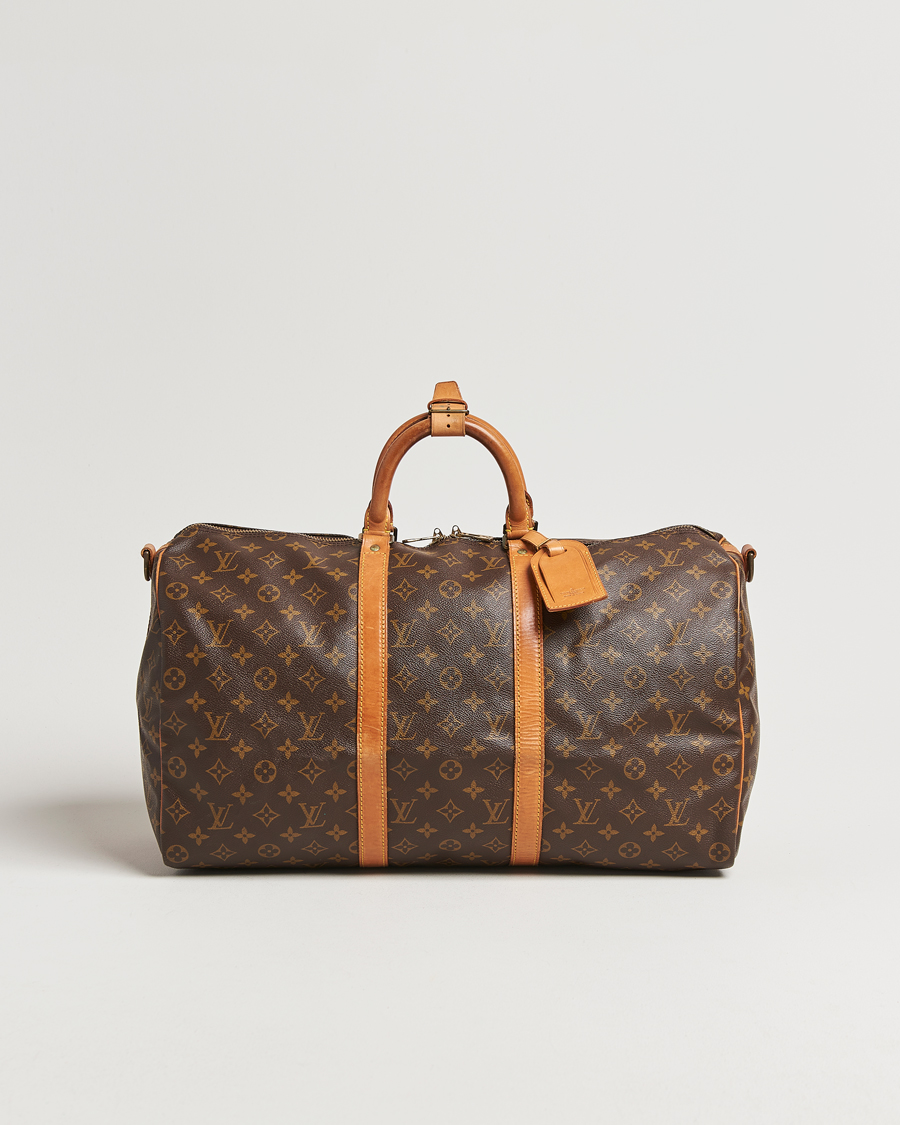 Homme | Louis Vuitton Pre-Owned Keepall Bandoulière 50 Monogram | Louis Vuitton Pre-Owned | Keepall Bandoulière 50 Monogram