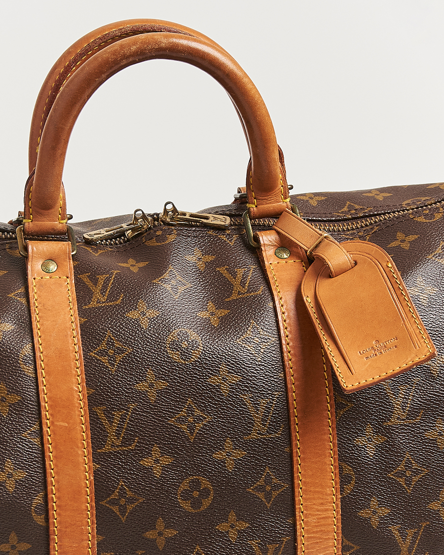 Homme | Louis Vuitton Pre-Owned Keepall Bandoulière 50 Monogram | Louis Vuitton Pre-Owned | Keepall Bandoulière 50 Monogram