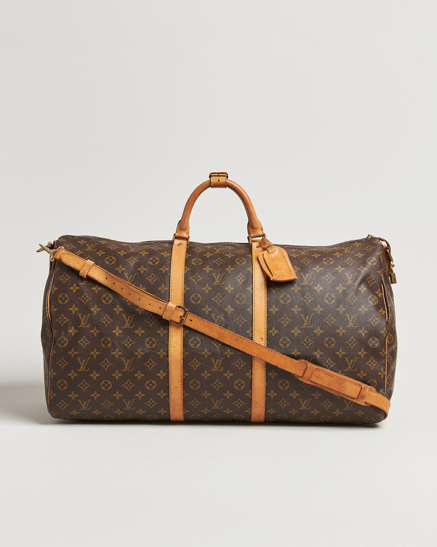 Homme | Louis Vuitton Pre-Owned Keepall Bandoulière 60 Monogram | Louis Vuitton Pre-Owned | Keepall Bandoulière 60 Monogram