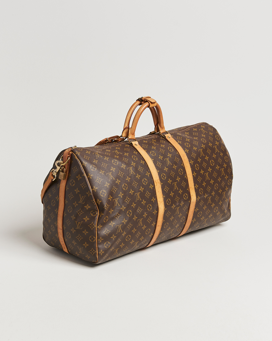 Homme | Louis Vuitton Pre-Owned Keepall Bandoulière 60 Monogram | Louis Vuitton Pre-Owned | Keepall Bandoulière 60 Monogram