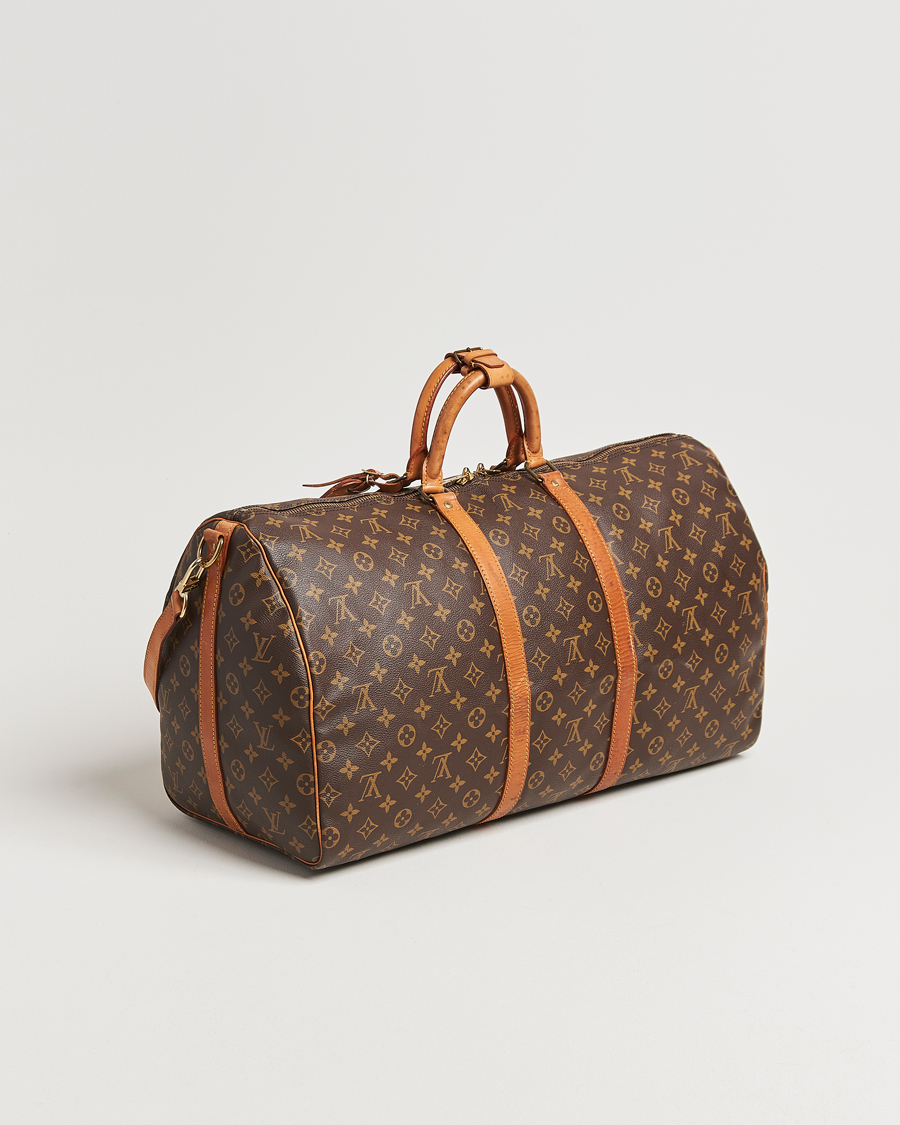 Homme | Louis Vuitton Pre-Owned Keepall Bandoulière 55 Monogram | Louis Vuitton Pre-Owned | Keepall Bandoulière 55 Monogram