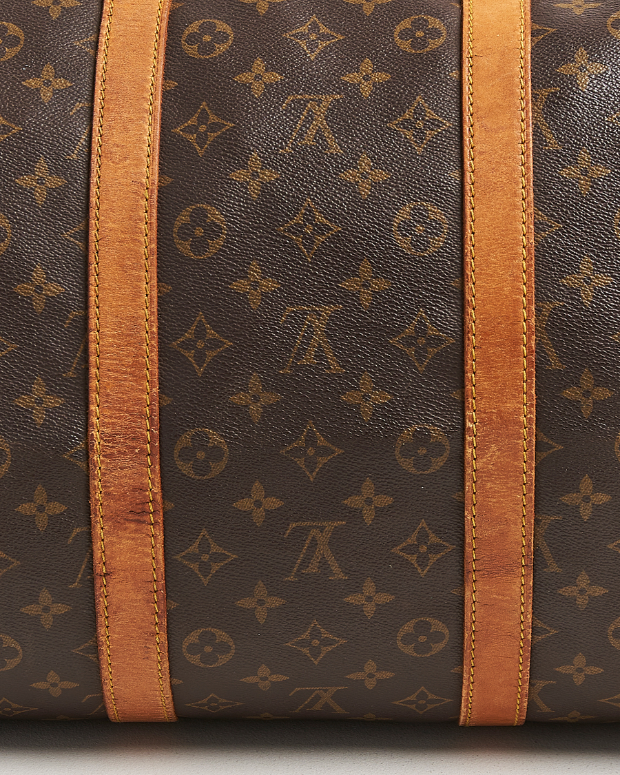 Homme | Louis Vuitton Pre-Owned Keepall Bandoulière 55 Monogram | Louis Vuitton Pre-Owned | Keepall Bandoulière 55 Monogram