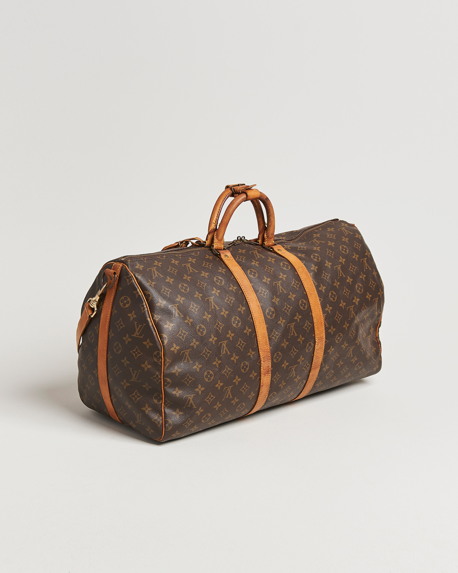 Homme | Louis Vuitton Pre-Owned Keepall Bandoulière 55 Monogram | Louis Vuitton Pre-Owned | Keepall Bandoulière 55 Monogram