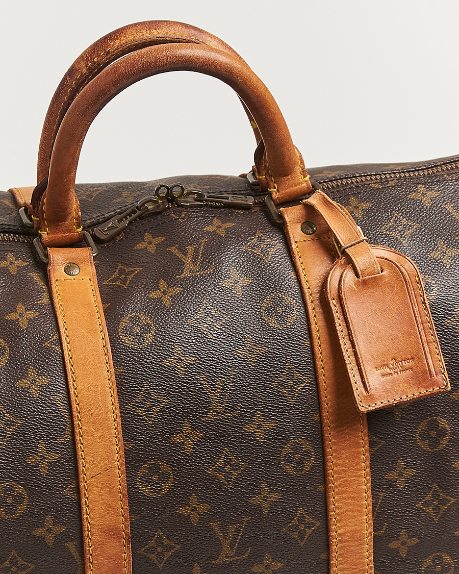 Homme | Louis Vuitton Pre-Owned Keepall Bandoulière 55 Monogram | Louis Vuitton Pre-Owned | Keepall Bandoulière 55 Monogram