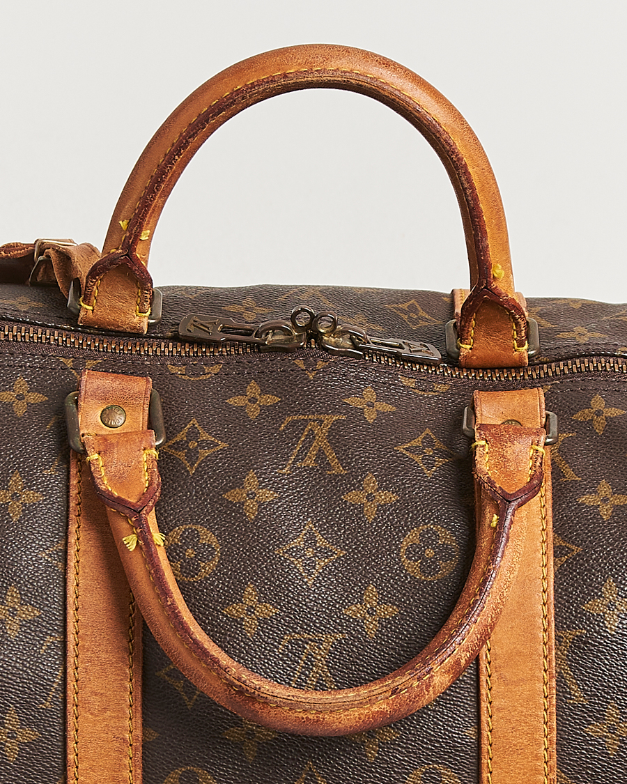 Homme | Louis Vuitton Pre-Owned Keepall Bandoulière 55 Monogram | Louis Vuitton Pre-Owned | Keepall Bandoulière 55 Monogram