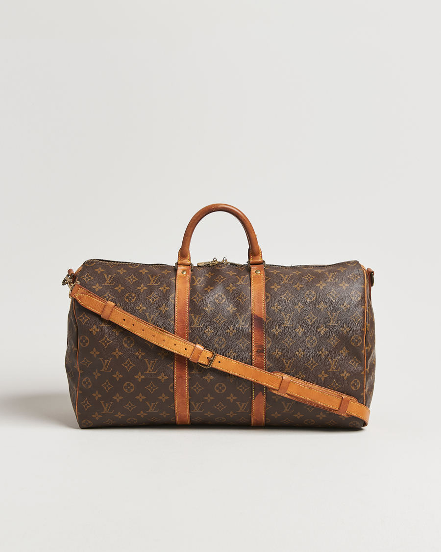 Homme | Louis Vuitton Pre-Owned Keepall Bandoulière 50 Monogram | Louis Vuitton Pre-Owned | Keepall Bandoulière 50 Monogram