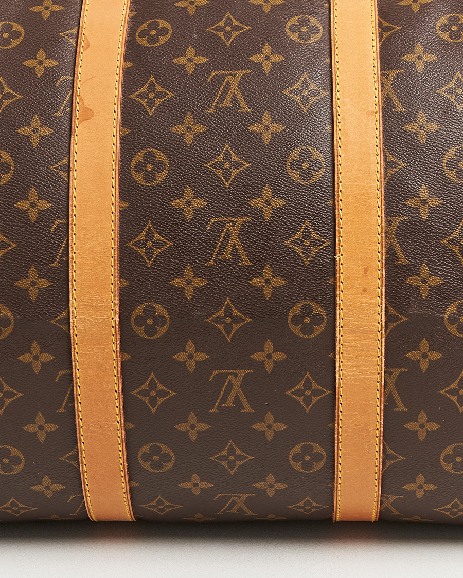 Homme | Louis Vuitton Pre-Owned Keepall Bandoulière 55 Monogram | Louis Vuitton Pre-Owned | Keepall Bandoulière 55 Monogram