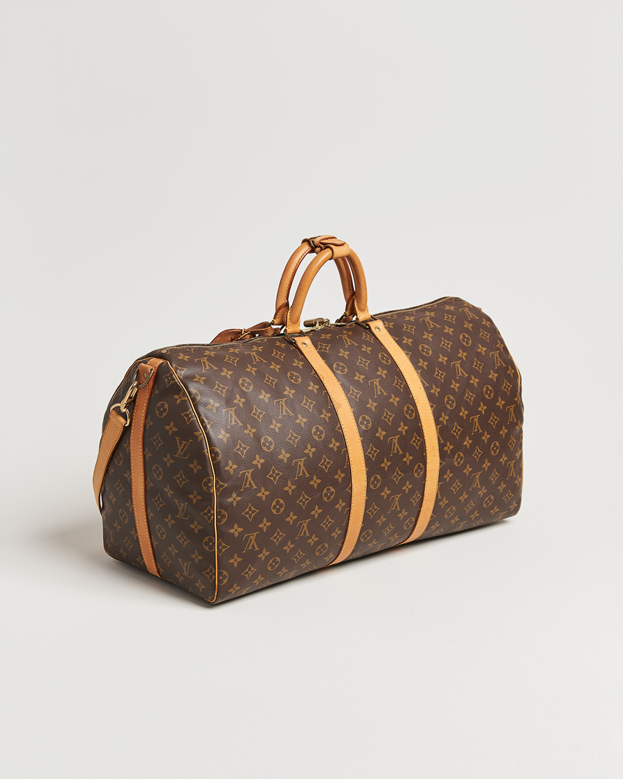 Homme | Louis Vuitton Pre-Owned Keepall Bandoulière 55 Monogram | Louis Vuitton Pre-Owned | Keepall Bandoulière 55 Monogram