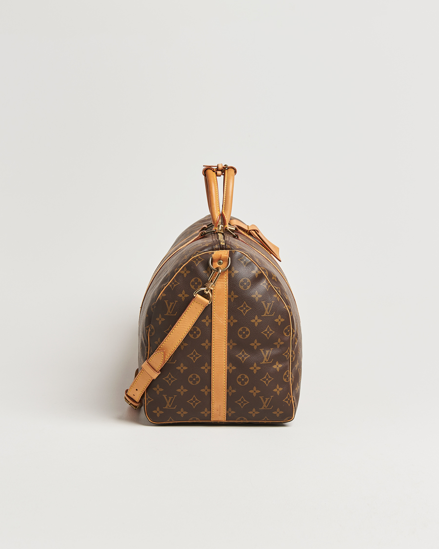 Homme | Louis Vuitton Pre-Owned Keepall Bandoulière 55 Monogram | Louis Vuitton Pre-Owned | Keepall Bandoulière 55 Monogram