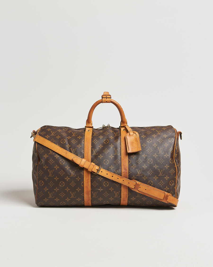Homme | Louis Vuitton Pre-Owned Keepall Bandoulière 50 Monogram | Louis Vuitton Pre-Owned | Keepall Bandoulière 50 Monogram