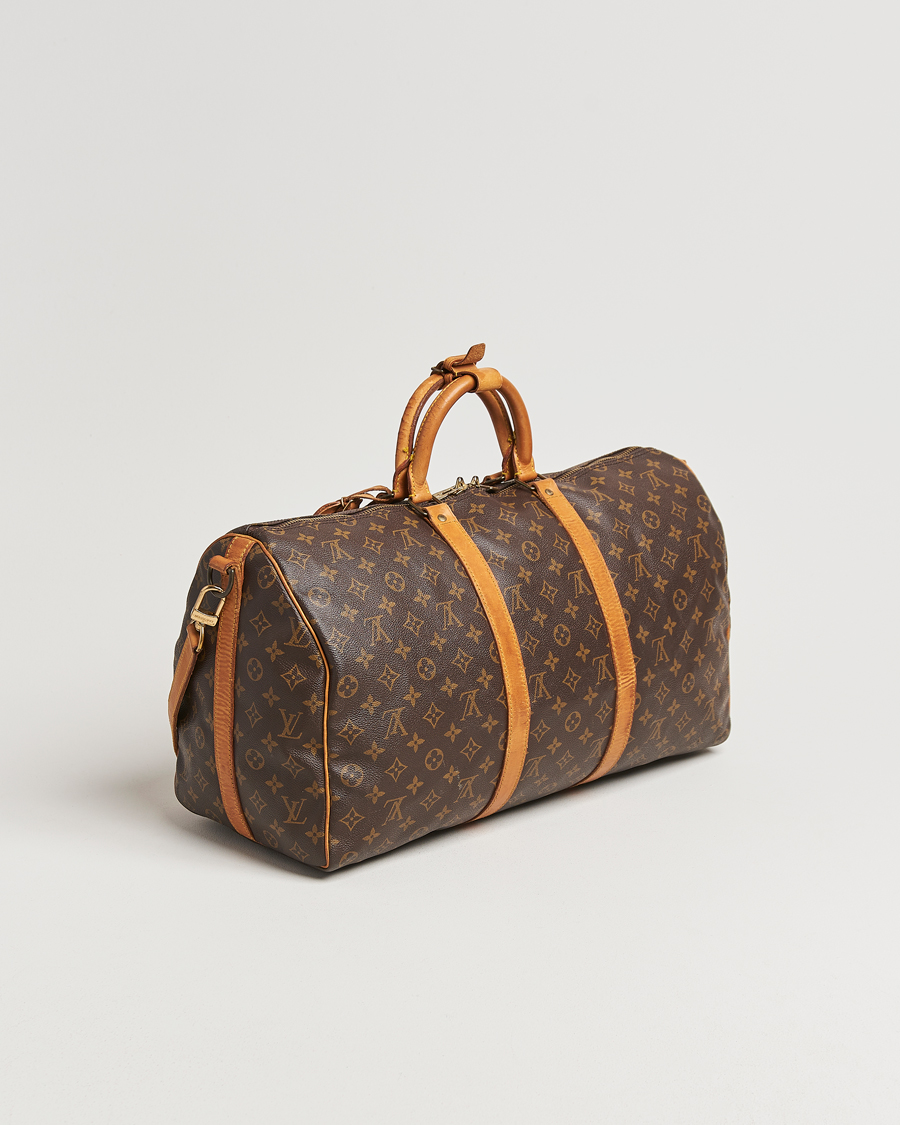 Homme | Louis Vuitton Pre-Owned Keepall Bandoulière 50 Monogram | Louis Vuitton Pre-Owned | Keepall Bandoulière 50 Monogram