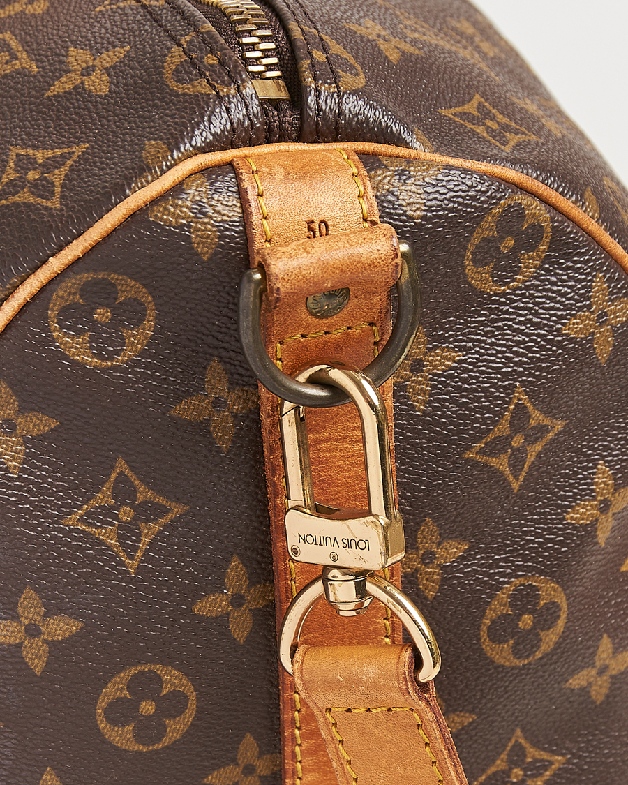 Homme | Louis Vuitton Pre-Owned Keepall Bandoulière 50 Monogram | Louis Vuitton Pre-Owned | Keepall Bandoulière 50 Monogram