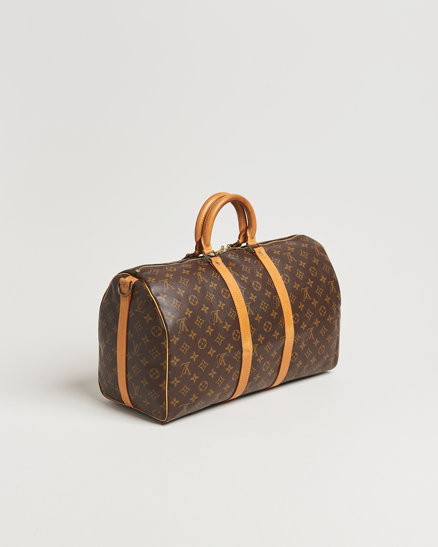 Homme | Louis Vuitton Pre-Owned Keepall Bandoulière 45 Monogram | Louis Vuitton Pre-Owned | Keepall Bandoulière 45 Monogram