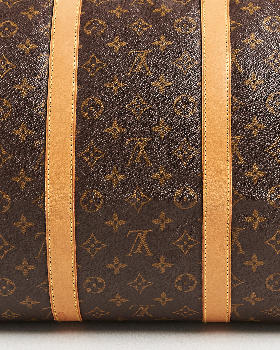 Homme | Louis Vuitton Pre-Owned Keepall Bandoulière 55 Monogram | Louis Vuitton Pre-Owned | Keepall Bandoulière 55 Monogram