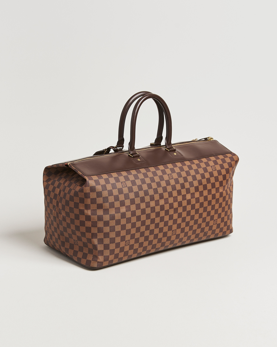 Homme | Louis Vuitton Pre-Owned Greenwich GM Travel Bag Damier Ebene | Louis Vuitton Pre-Owned | Greenwich GM Travel Bag Damier Ebene