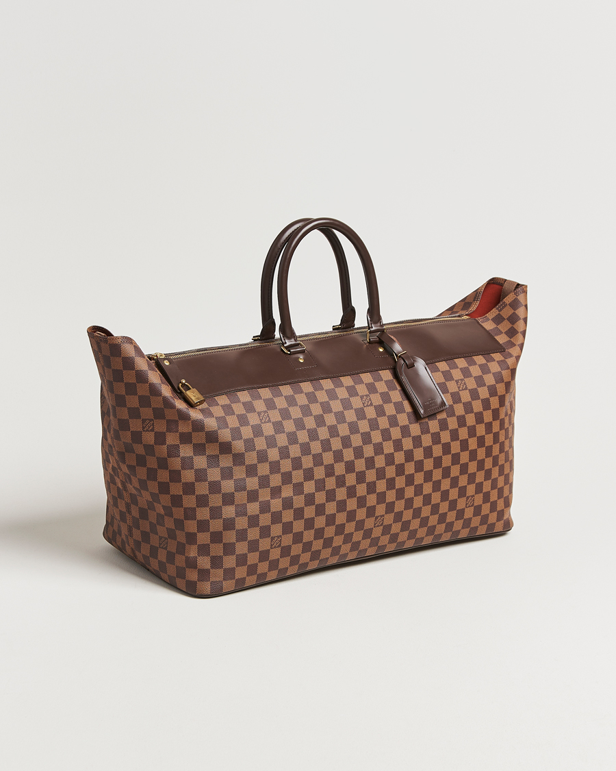 Homme | Louis Vuitton Pre-Owned Greenwich GM Travel Bag Damier Ebene | Louis Vuitton Pre-Owned | Greenwich GM Travel Bag Damier Ebene