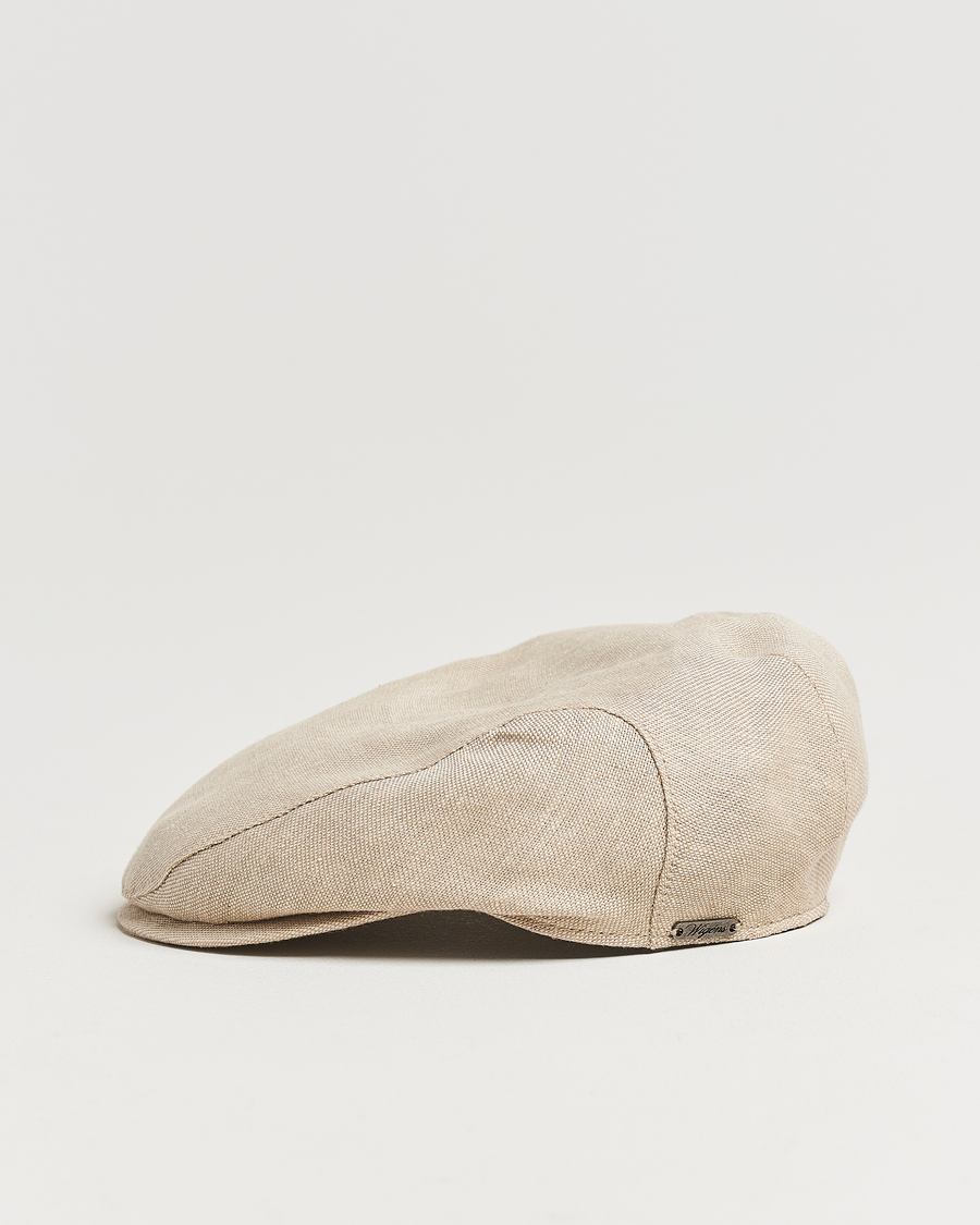 Homme | Bobs Et Casquettes | Wigéns | Ivy Slim Hopsack Linen Cap Sand
