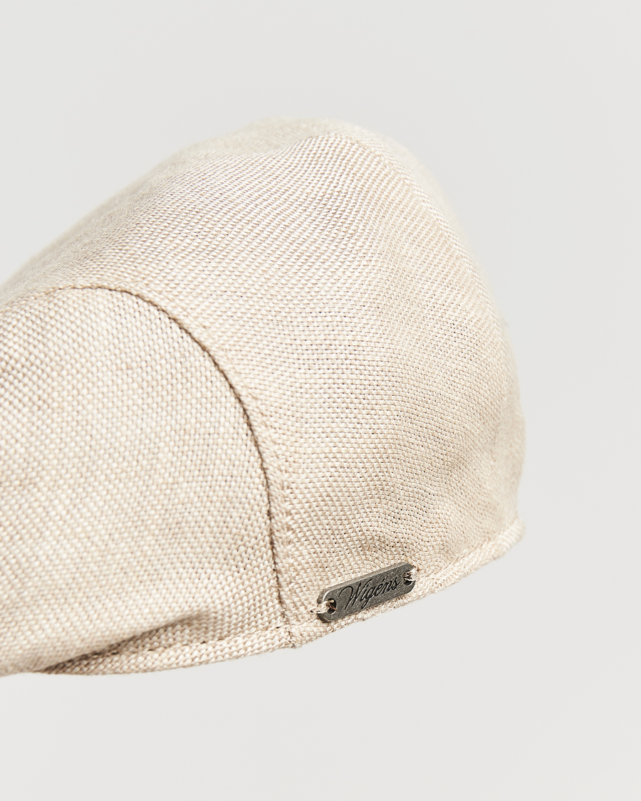 Homme | Bobs Et Casquettes | Wigéns | Ivy Slim Hopsack Linen Cap Sand