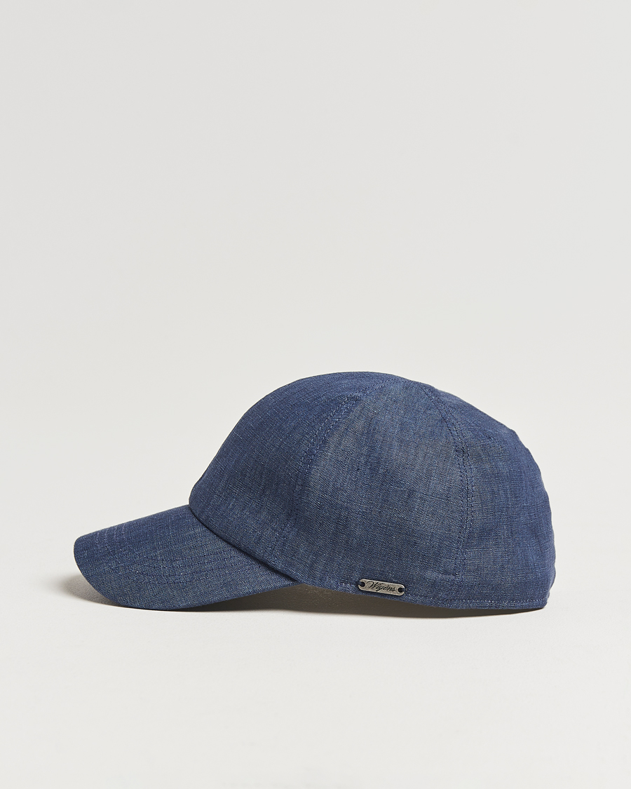 Homme | Bobs Et Casquettes | Wigéns | Baseball Linen Cap Denim Blue