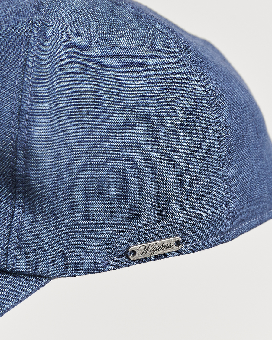 Homme | Bobs Et Casquettes | Wigéns | Baseball Linen Cap Denim Blue