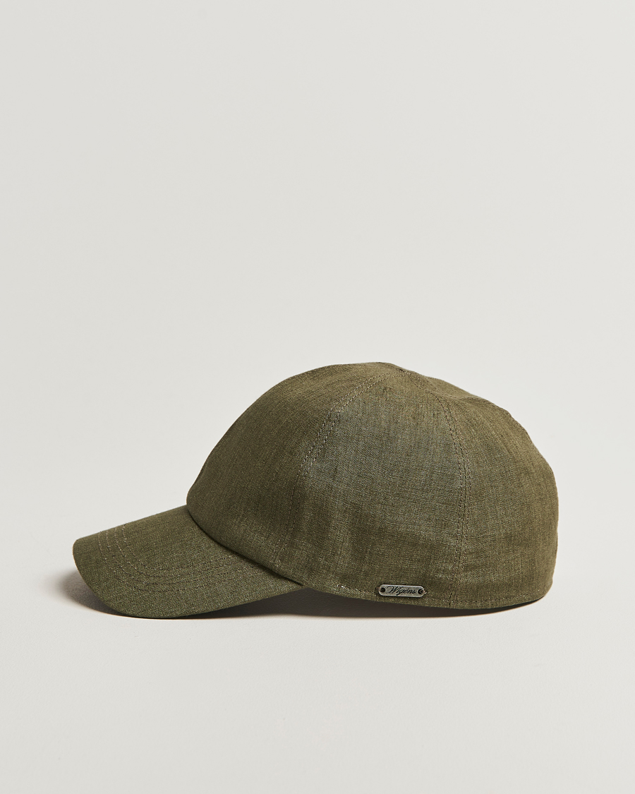 Homme | Bobs Et Casquettes | Wigéns | Baseball Linen Cap Olive