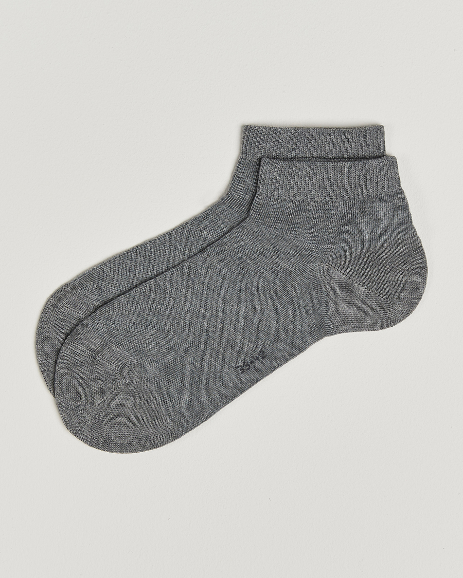 Homme | Sous-Vêtements Et Chaussettes | Falke | Happy 2-Pack Cotton Sneaker Socks Light Grey Melange