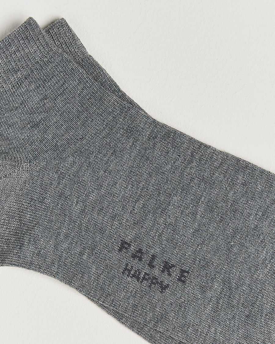 Homme | Sous-Vêtements Et Chaussettes | Falke | Happy 2-Pack Cotton Sneaker Socks Light Grey Melange