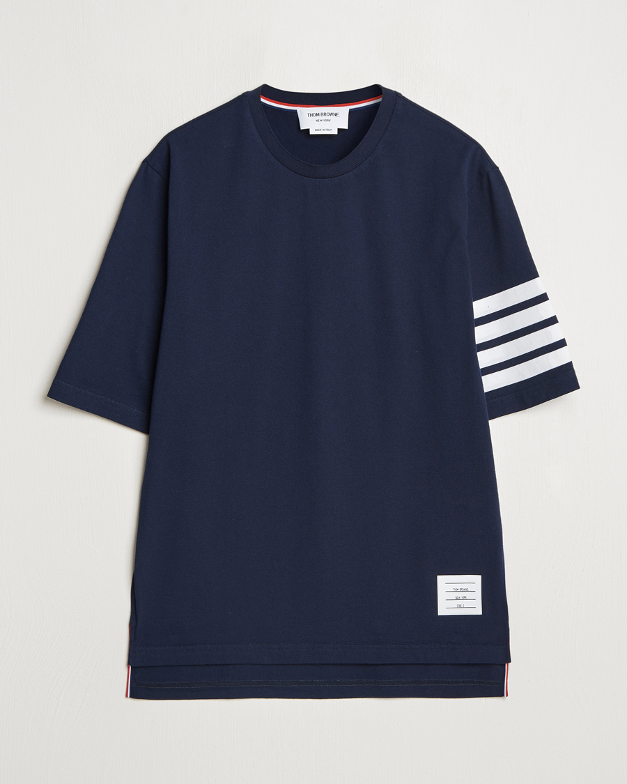 Homme | T-shirts | Thom Browne | 4-Bar T-Shirt Navy