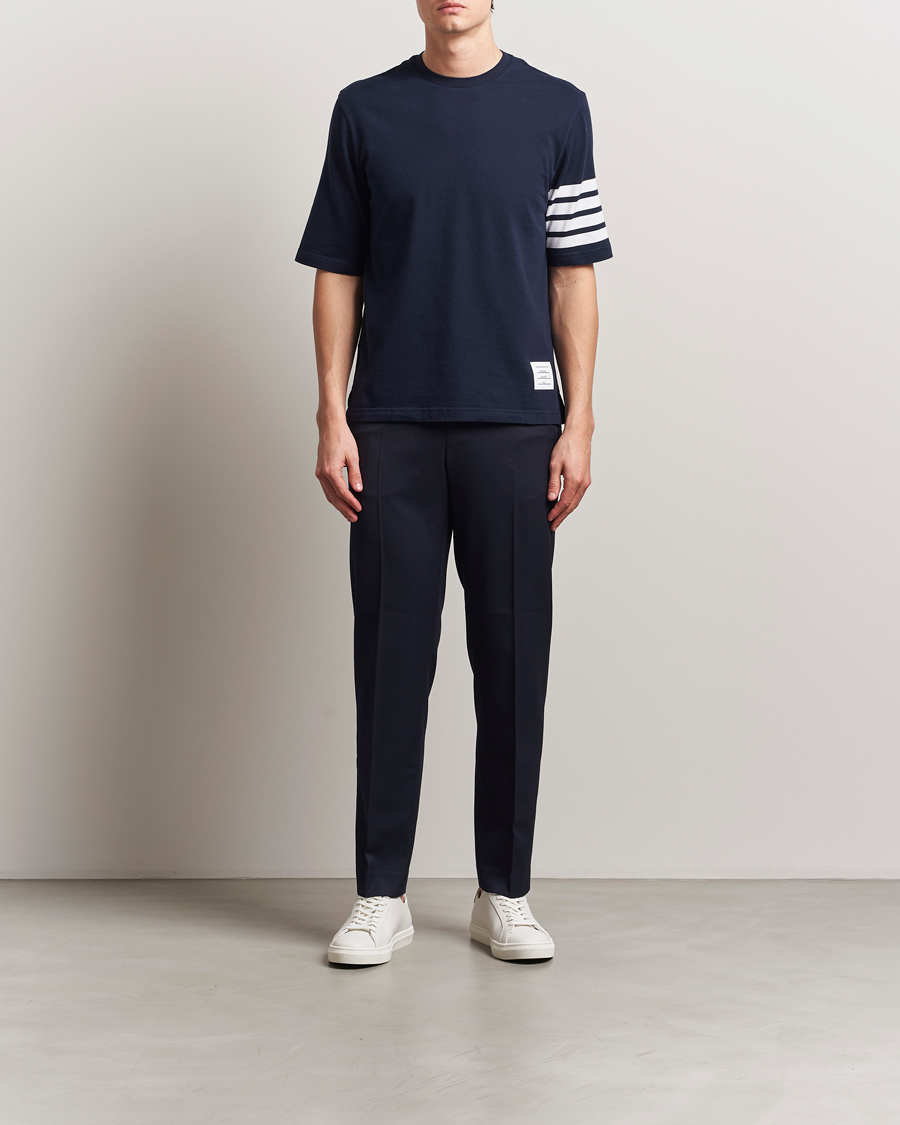 Homme | T-shirts | Thom Browne | 4-Bar T-Shirt Navy