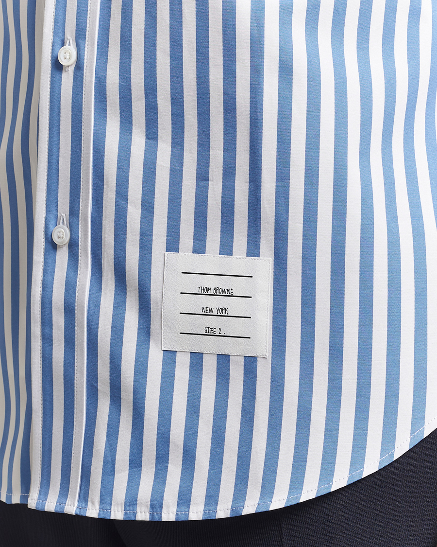 Homme | Chemises | Thom Browne | Short Sleeve Button Down Shirt Medium Blue