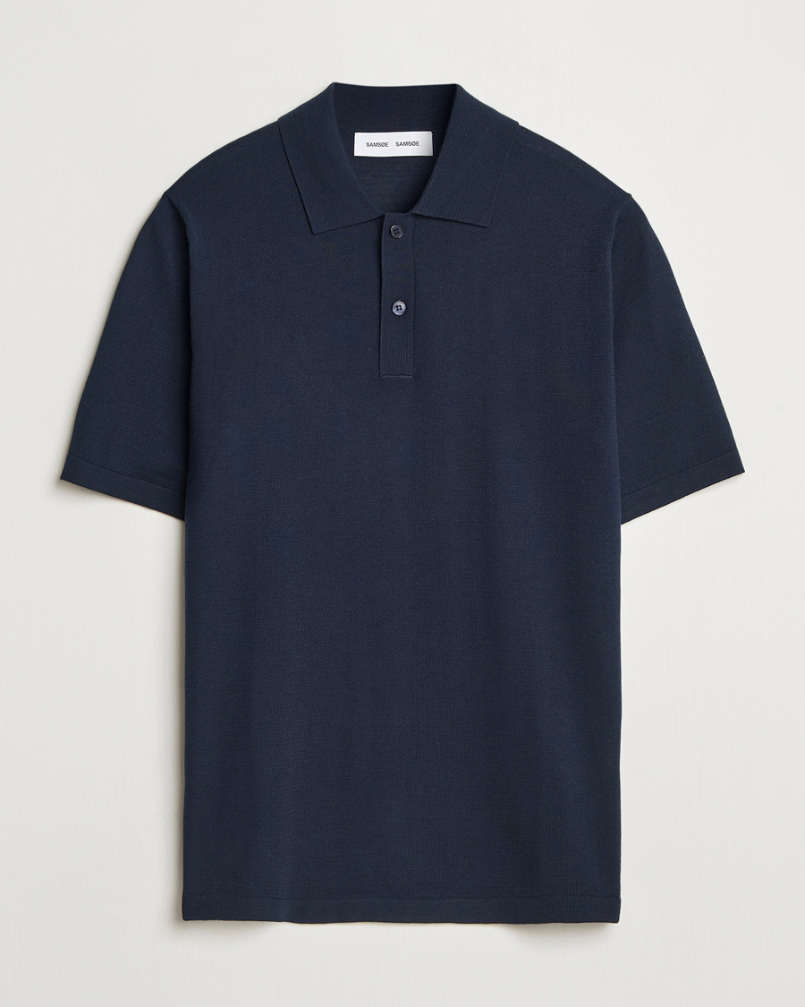 Homme | Polos | Samsøe Samsøe | Sarown Knitted Polo Salute Navy
