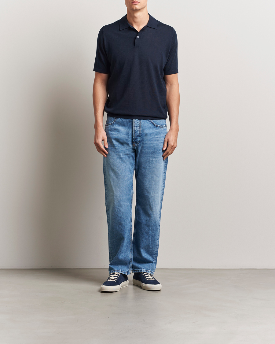 Homme | Polos | Samsøe Samsøe | Sarown Knitted Polo Salute Navy