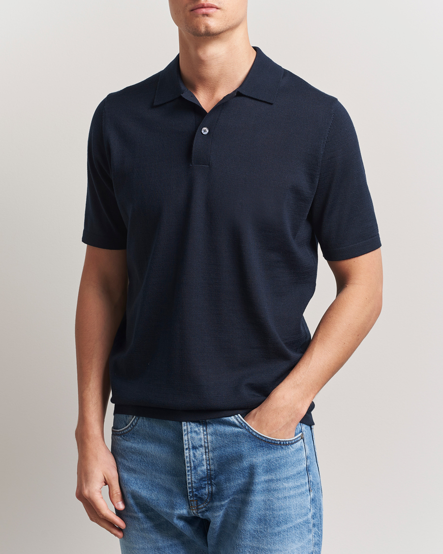 Homme | Polos | Samsøe Samsøe | Sarown Knitted Polo Salute Navy
