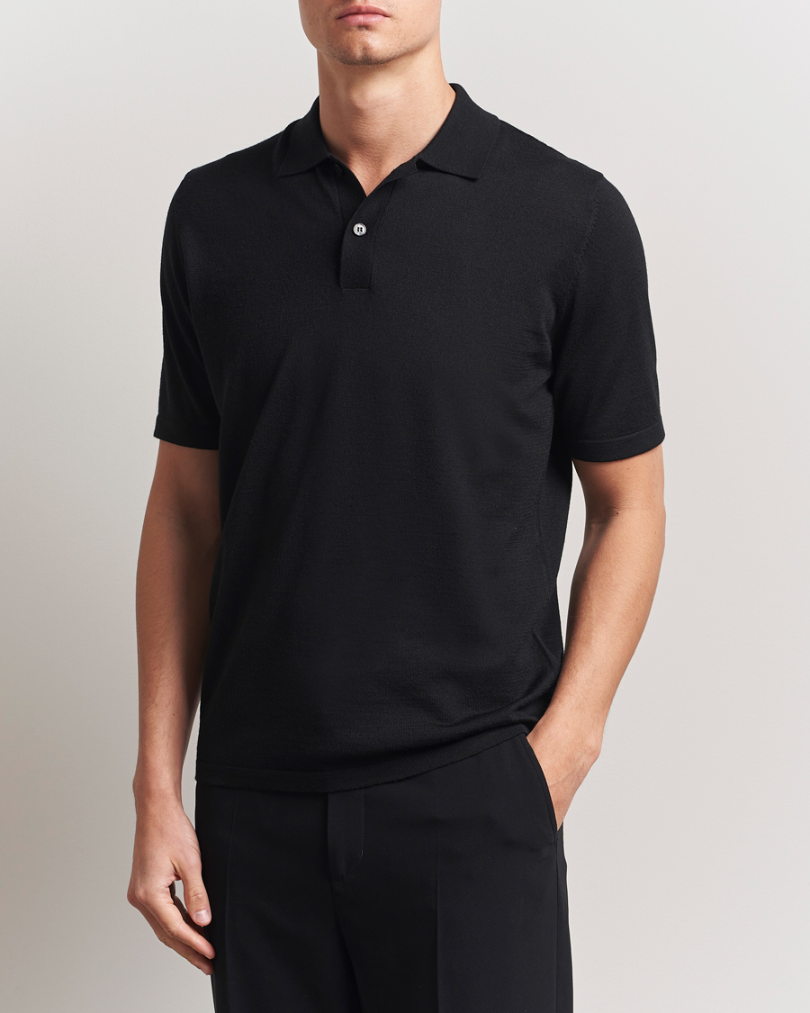 Homme | Polos | Samsøe Samsøe | Sarown Knitted Polo Black