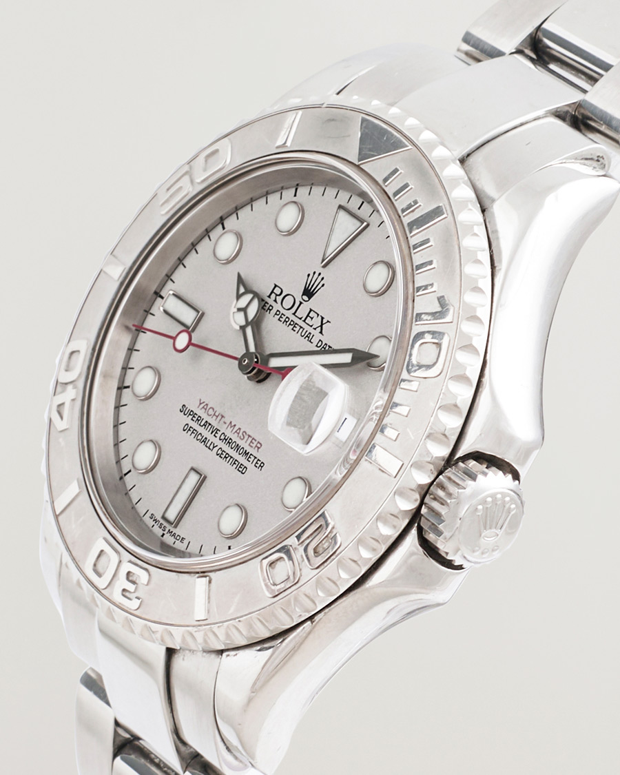 Homme | Rolex Pre-Owned Yacht Master Oyster Perpetual Steel Platinum | Rolex Pre-Owned | Yacht Master Oyster Perpetual Steel Platinum