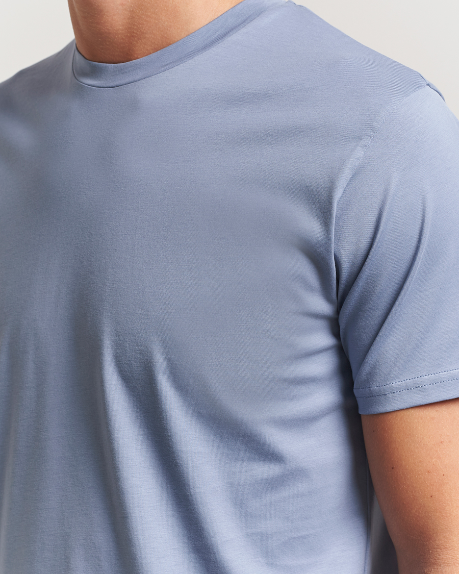 Homme | T-shirts | Sunspel | Riviera Midweight T-Shirt Vintage Blue