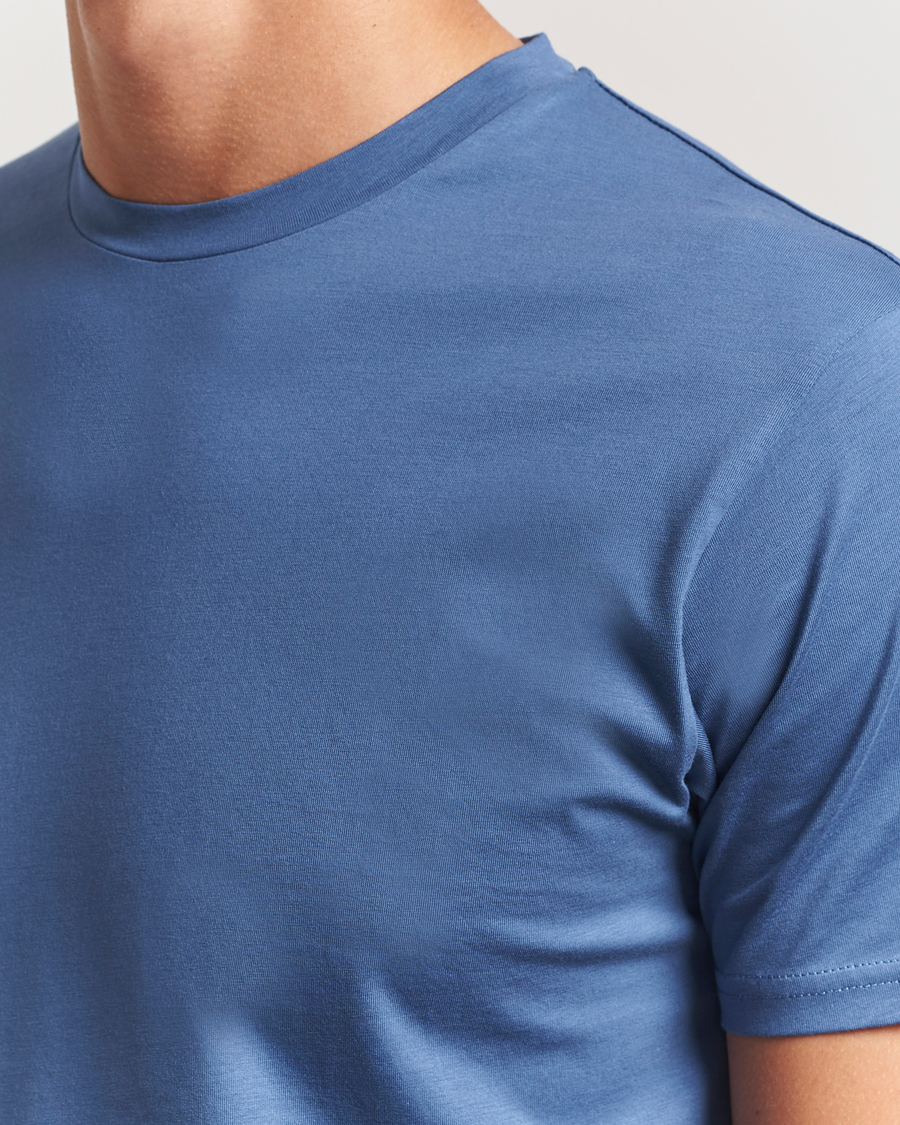 Homme | T-shirts | Sunspel | Riviera Midweight T-Shirt Soft Denim